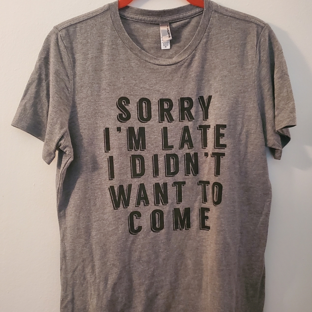 Thread Tank | Gray "I Didn't Want to Come" Tee